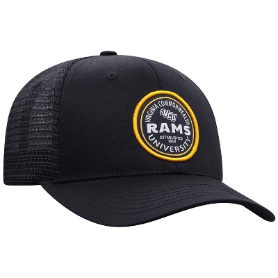 NCAA VCU Rams Men's Black Twill with Hard Mesh Back Hat