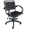 TiramisuBest Black-coated Office Chair with ABS+Steel Frame, Bungee Bands, PU Arms, Tilt Mechanism - 2 of 4