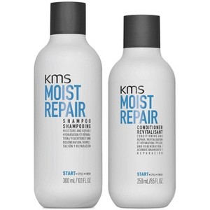 KMS Moist Repair Shampoo (10.1 oz) & Moist Repair Conditioner (8.5 oz) - DUO SET Kit - Replenishes Moisture & Repairs Hair Damage Moistrepair - 1 of 4