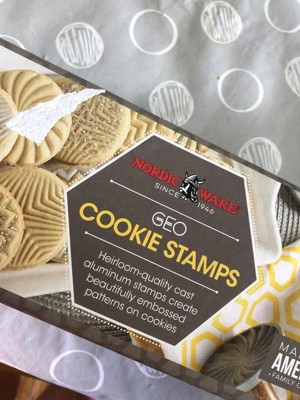 Nordic Ware Geo Cast Cookie Stamps