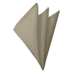 TheDapperTie - Men's Solid Color 10 Inch x 10 Inch Pocket Squares Handkerchief - 1 of 3