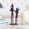 Danya B Parents Carrying Children Bronze Sculpture - 2 of 4
