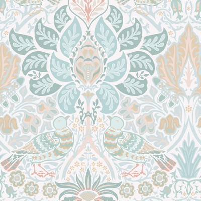 William Morris Dove & Rose Haze Wallpaper