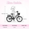 INFURNIC Bicycles Girls Bike with Basket for Kids 20 Inch Steel Frame Caliper and Band Brakes, Pink, 53.2"*22.5"*35.8" - 3 of 4