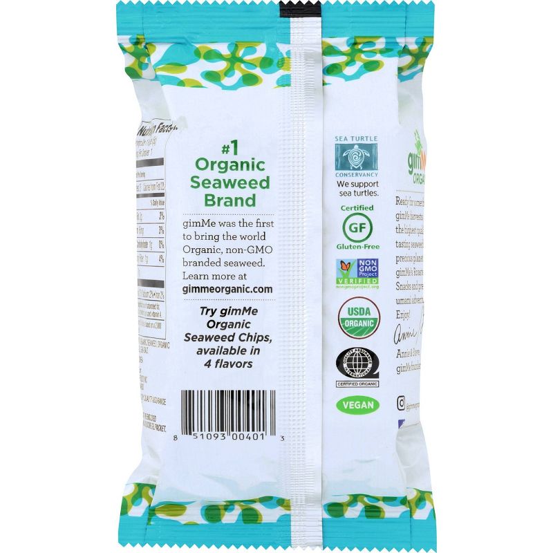 GimMe Organic Roasted Seaweed Snacks - 0.17oz/12pk, 2 of 5