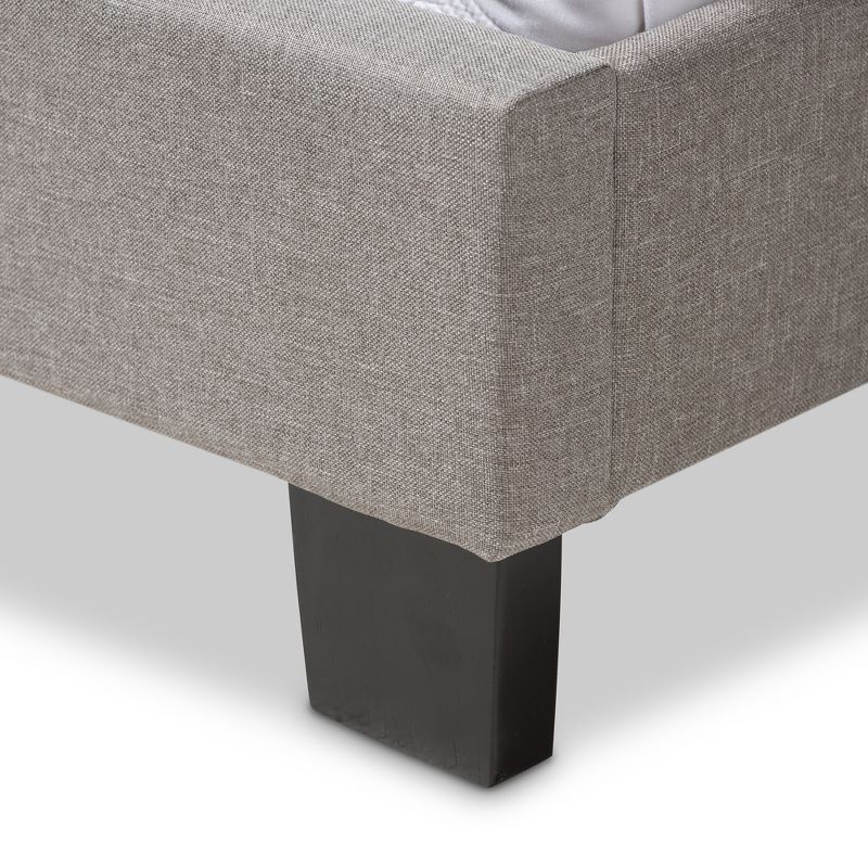 Lexi Modern and Contemporary Fabric Upholstered Bed - Baxton Studio, 6 of 10