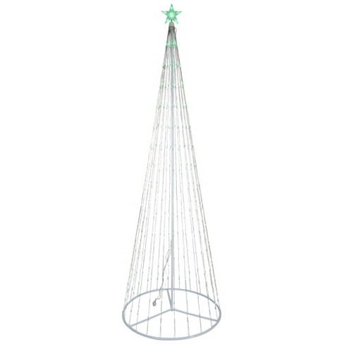 Northlight LED Lighted Christmas Tree Show Cone Outdoor Decoration - 9' - Green Lights - image 1 of 4