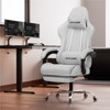 GTPLAYER Fabric Gaming Chair with Footrest and Lumbar Support, Height Adjustable Computer Chair with Headrest - 2 of 4