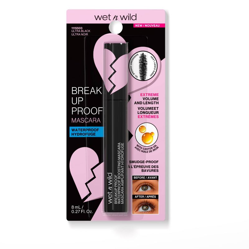 Wet n Wild Breakup Proof Waterproof Boosting Mascara - 0.27 fl oz, 1 of 7
