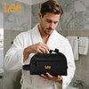 Lee Men's Toiletry Bag, PU Leather Travel Dopp Kit, Water-Resistant Men's Travel Size Toiletries Containers, Travel Essentials Hanging Cosmetic Bag - 4 of 4