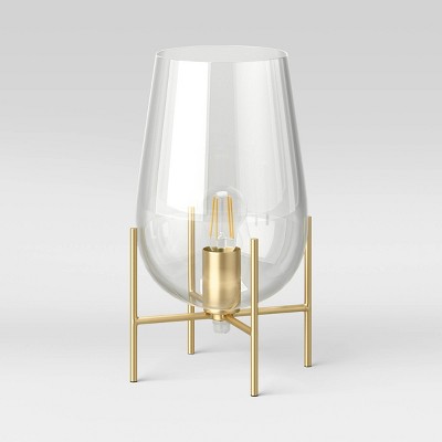 Glass Uplight Lamp (Includes LED Light Bulb) Brass - Project 62™