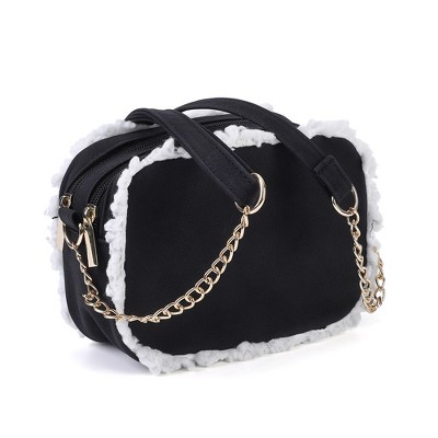 Small Retro Classic Fashion Design Messenger Shoulder Bag with Zipper Closure for Women