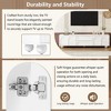 Sapphtopaz TV Stands for Living Room Retro Entertainment Center with Fluted Glass Doors, TV Console with 2 Drawers and Cabinets - 2 of 4