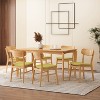Christopher Knight Home Ballantrae Wood and Fabric 7 Piece Dining Set - 2 of 4
