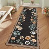 Floral Boho Washable Runner Rug - Non-Slip Low-Pile, Stain Resistant for Kitchen, Hallway, Bathroom, Bedroom & Dorm - 4 of 4