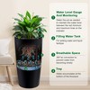 ODK 30 in Tall Planters for Outdoor Plants Set of 2, Large Outdoor Planters for Front Porch Decor with Drainage Holes, Automatic Watering - 4 of 4