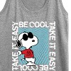 Women's - Peanuts - Be Cool, Take It Easy Snoopy Graphic Racerback Tank - 2 of 4