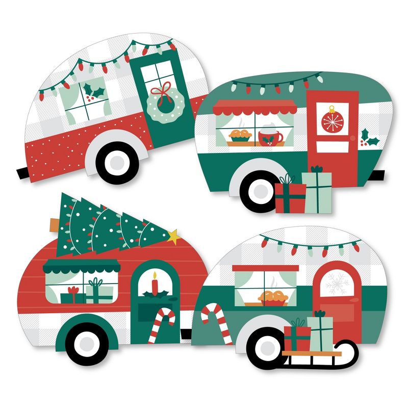 Big Dot of Happiness Camper Christmas - Decorations DIY Red and Green Holiday Party Essentials - Set of 20, 2 of 7
