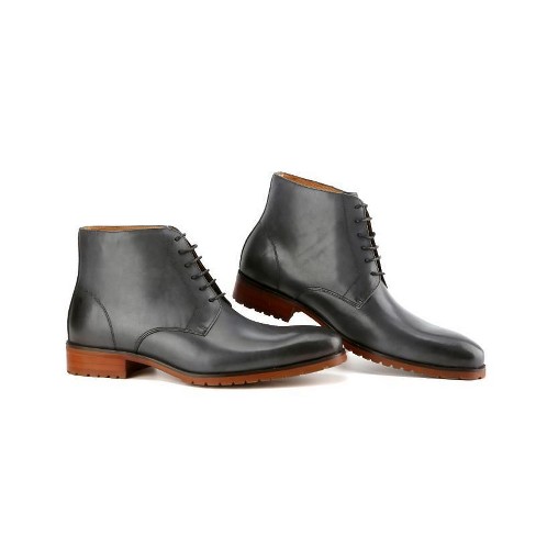 Gino Vitale | Men's Handcrafted Genuine Leather Lace-Up Dress Boot - image 1 of 3