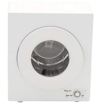 Magic Chef MCSDRY1S 2.6 Cubic Feet Compact Home Electric Mountable Countertop Sensor Laundry Dryer Machine, White