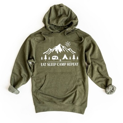 Simply Sage Market Women's Graphic Hoodie Eat Sleep Camp Repeat