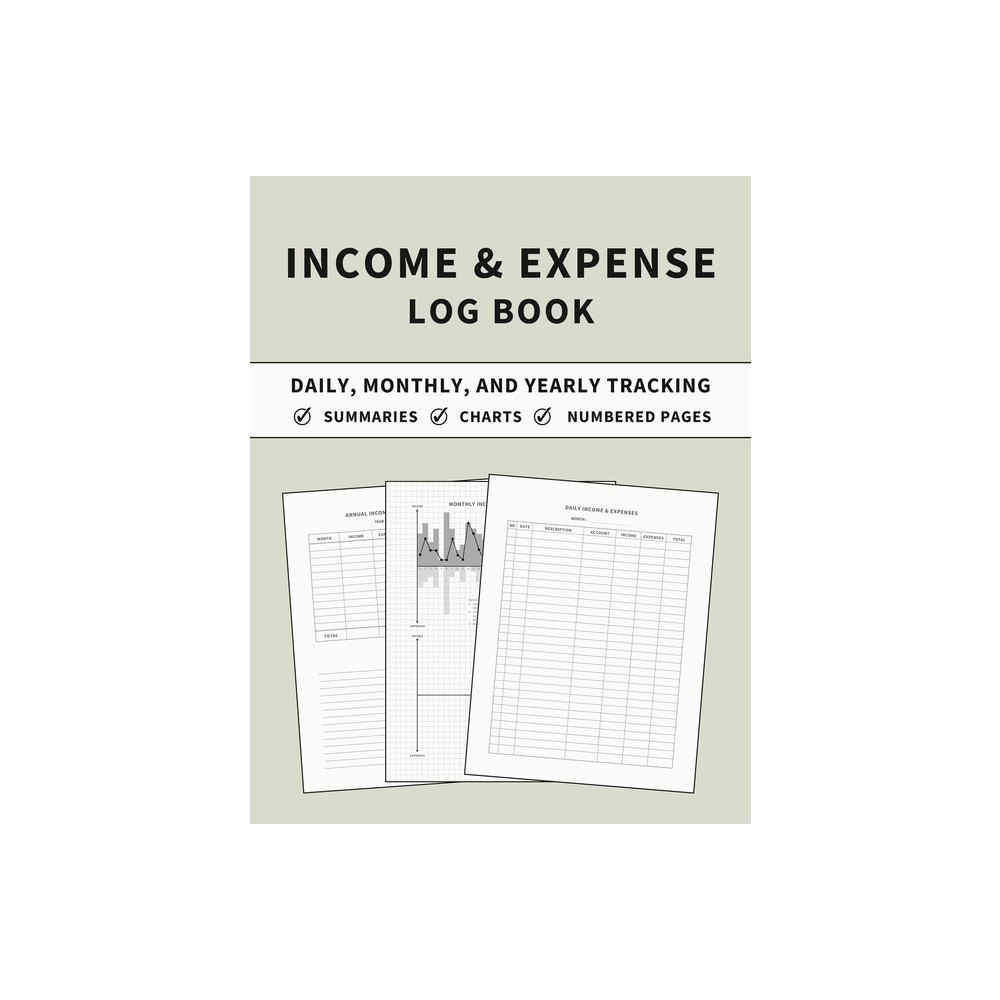 Income and Expense Log Book - by Anastasia Finca (Paperback)