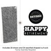 Big Dot of Happiness Happy Retirement - Paper Straw Decor - Retirement Party Striped Decorative Straws - Set of 24 - 2 of 4