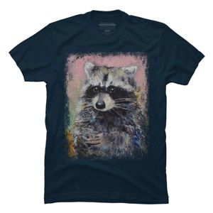 Men's Design By Humans RACCOON By creese T-Shirt - 1 of 4