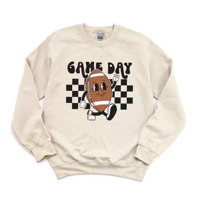 Simply Sage Market Women's Graphic Sweatshirt Football Game Day Checkered