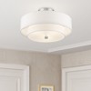 Livex Lighting Claremont 3 - Light Semi-Flush Mount in  Brushed Nickel - 2 of 4