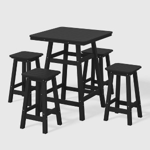 WestinTrends Malibu All Weather Hdpe Outdoor Patio Counter Height Dining Set (5-Piece) - 1 of 4