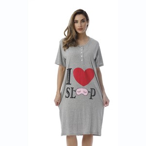 Just Love Short Sleeve Nightgown Sleep Dress for Women - 1 of 3