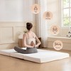 BAGOKIE Folding Mattress, 4 inch Queen Tri-fold Memory Foam Mattress, Foldable Mattress and Washable Cover 80"×60" - 3 of 4