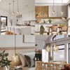 CityFurn 1-Light Modern Ribbed Glass Globe Kitchen Island Pendant Light - 3 of 4