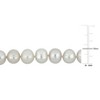 EVERLY JEWELRY | Sterling Silver 9.5-10.5 mm Freshwater Cultured Pearl Necklace, 18inc - 2 of 4