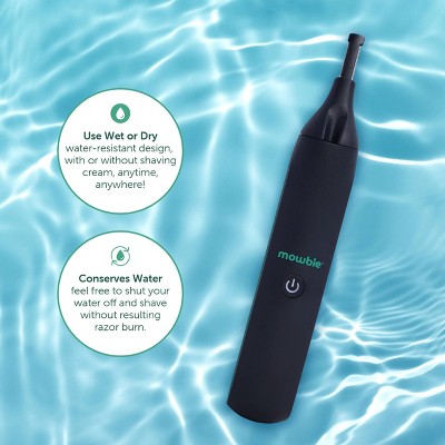 Mowbie Men's Detail Trimmer: Battery-Powered, For Ear, Nose, Eyebrows