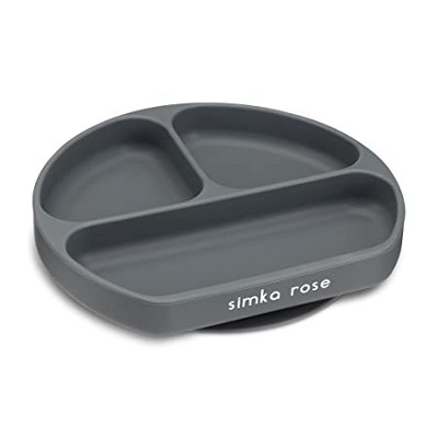 Simka Rose Silicone Suction Plate for Baby and Toddler