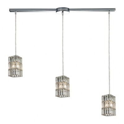 Elk Home Cynthia 3 - Light Island Pendant Light in  Polished Chrome