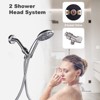 WOWOW Single Handle 7-Spray Tub and Shower Faucet 1.8 GPM with Pressure Balance Shower Valve in Brushed Nickel Valve Included - 3 of 4