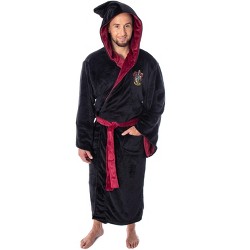 Star Wars Adult Obi-wan Kenobi Jedi Fleece Robe Bathrobe For Men 