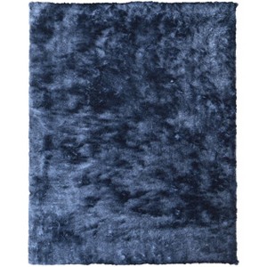 Blue Shag Hand Tufted Area Rug - 1 of 4