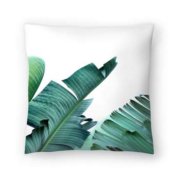 Americanflat Botanical Minimalist Throw Pillow Banana Leaf By Tanya Shumkina