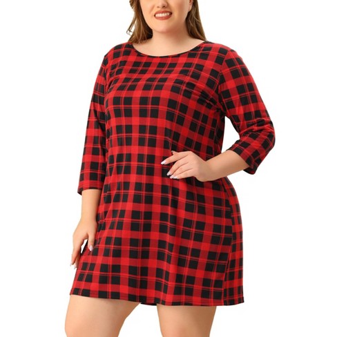 Agnes Orinda Women's Plus Size Comfort Ruffle Hem Polka Dots Sleeveless  Nightgown : Target