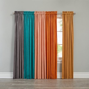 BrylaneHome BH Studio Velvet Rod-Pocket Panel - 1 of 2