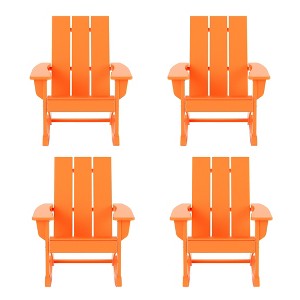 WestinTrends  Modern Adirondack Outdoor Rocking Chair (Set of 4) - 1 of 4