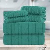 BAGOKIE 100% Turkish Cotton Corduroy Ribbed Bath Towels 6-Piece Set - 4 of 4