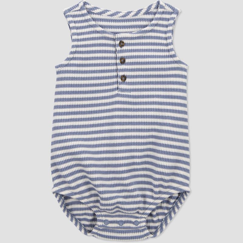 Carter&#39;s Just One You&#174; Baby Boys&#39; Striped Bubble Romper - Blue/White, 1 of 5