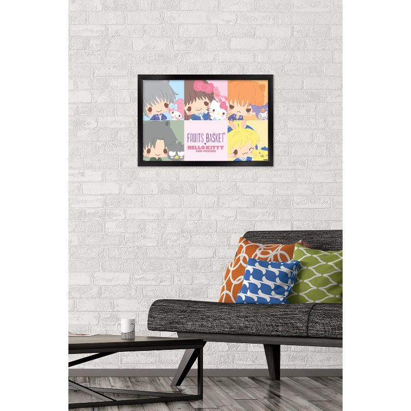 Trends International Fruits Basket x Hello Kitty and Friends - Squares Framed Wall Poster Prints, 2 of 7