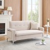 Multi-functional storage comfortable double sofa,Suitable for living room, apartment, home office - 2 of 4