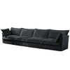 156.6" Corduroy Slipcovered 4-Seater Modular Sectional Sofa with French Edges & Removable Covers - 4 of 4